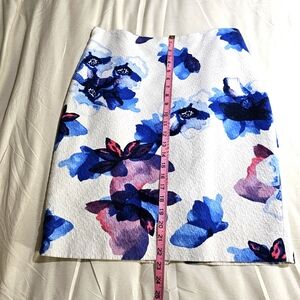Banana Republic Floral Pencil Skirt Size 10